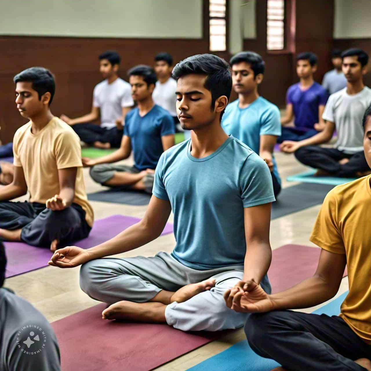 Students Yoga to Improve Memory & IQ Level